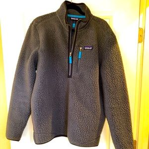 Patagonia Men’s Size L Blue Sherpa 1/2 Zip